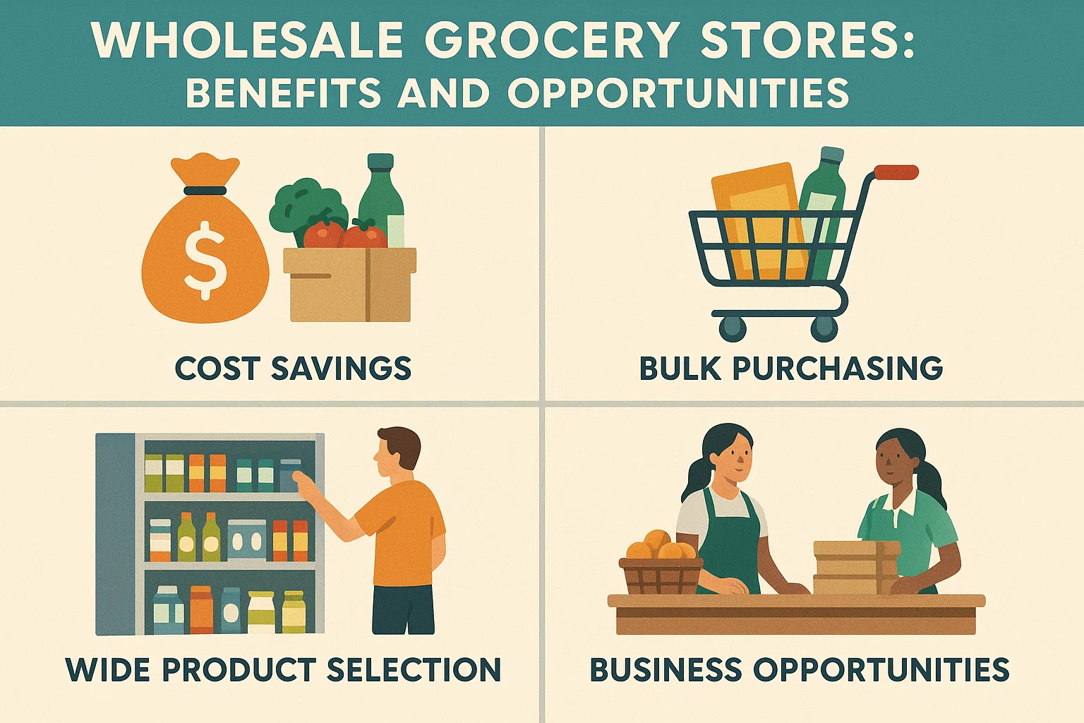 Wholesale grocery store