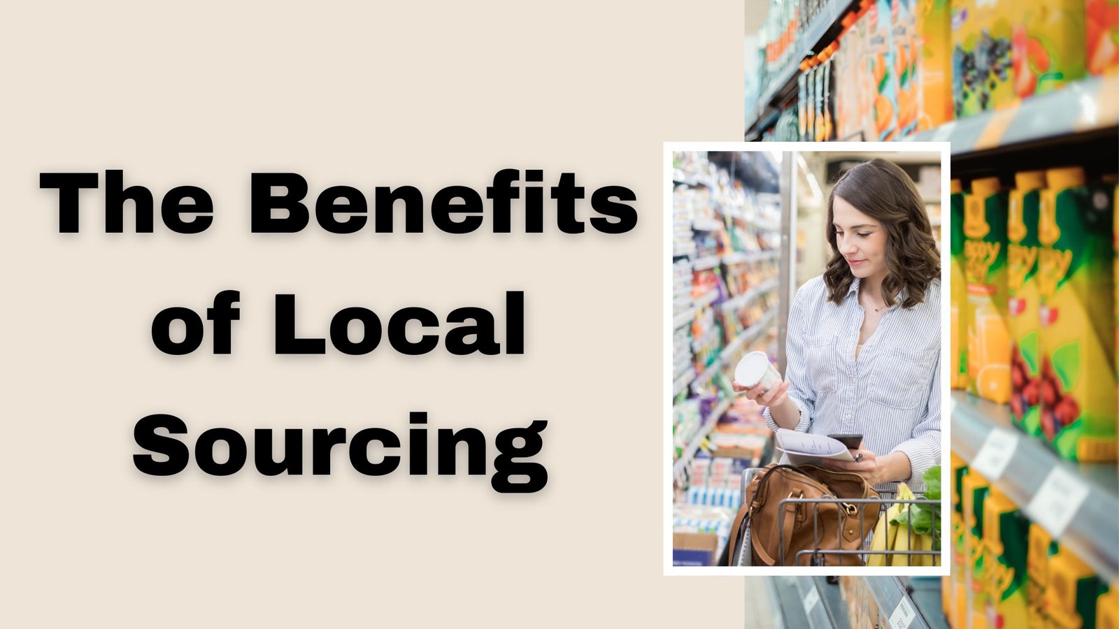 The Benefits of Local Sourcing